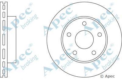 APEC BRAKING dsk570 -  Тормозной диск
